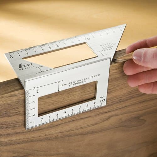 Shinwa Measuring Tools 45/90 Degree Layout Miter Gauge
