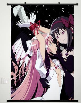 puella magi madokaHome Decor Anime Puella Magi Madoka Magica Cosplay Wall Scroll Poster Fabric Painting Kaname Madoka 23.6 X 35.4 Inches-C049