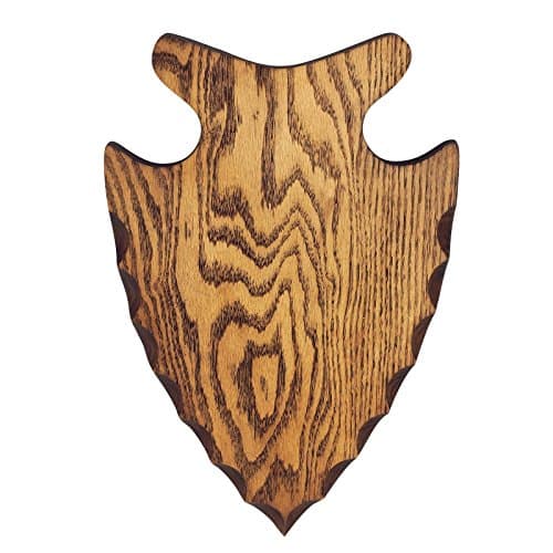Serious Archery Arrowhead Wood Plaque for Bow Hunting Trophy Mounts