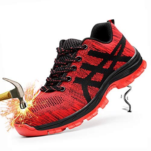 Unisex Steel Toe Work Shoes Industrial&Construction Shoes Puncture Proof Safety Shoes …