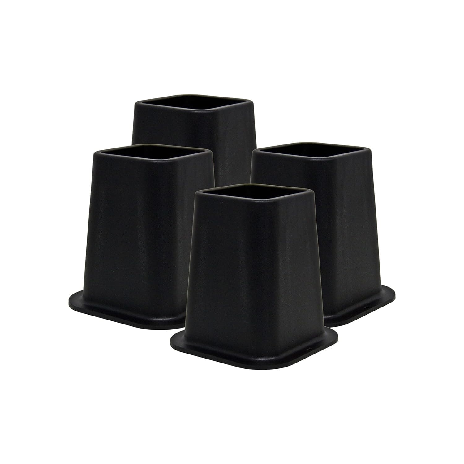 Kings Brand Furniture Heavy Duty 6-inch Bed Risers, Furniture Riser, Great for Under Bed Storage, Set of 4