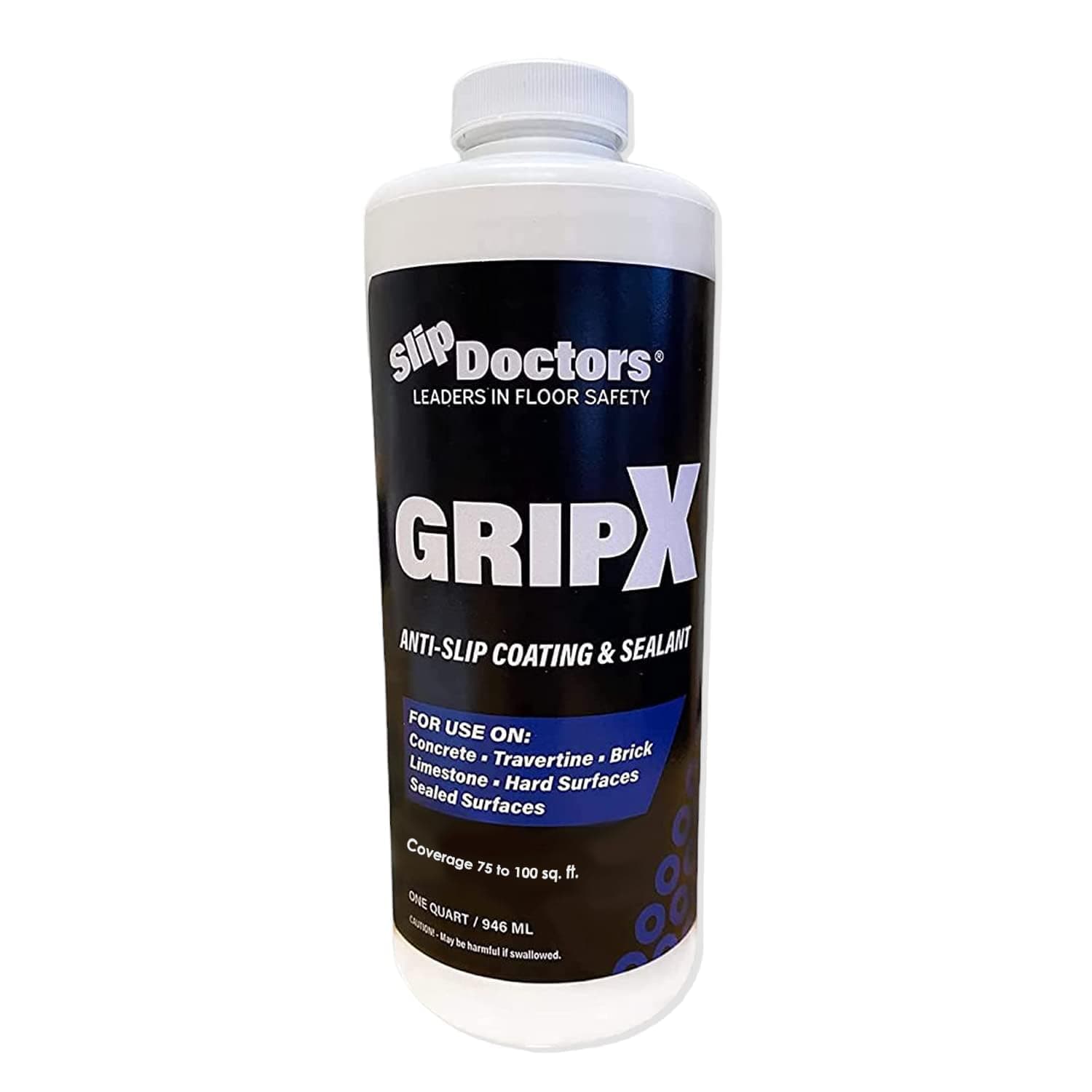 Slip Doctors GripX Non- Coating and Sealant for Indoor and Outdoor Tiles, Concrete and Natural Stone - Clear Anti- for Resistant Flooring
