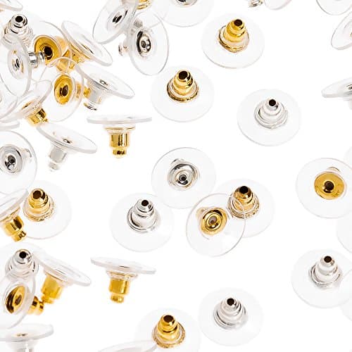 Earring Backs Secure Kit, Upgraded Safety Bullet Shape Earing Back, 80 Pcs Golden and 80 Pcs Silver