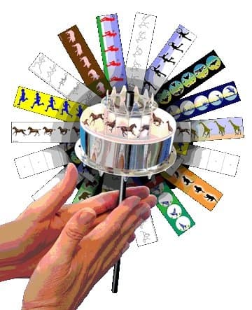 Praxinoscope Animation Toy | Optical Toys - Traditional Classic Toy, The Build Your Own All-Paper Crystal Animator ™