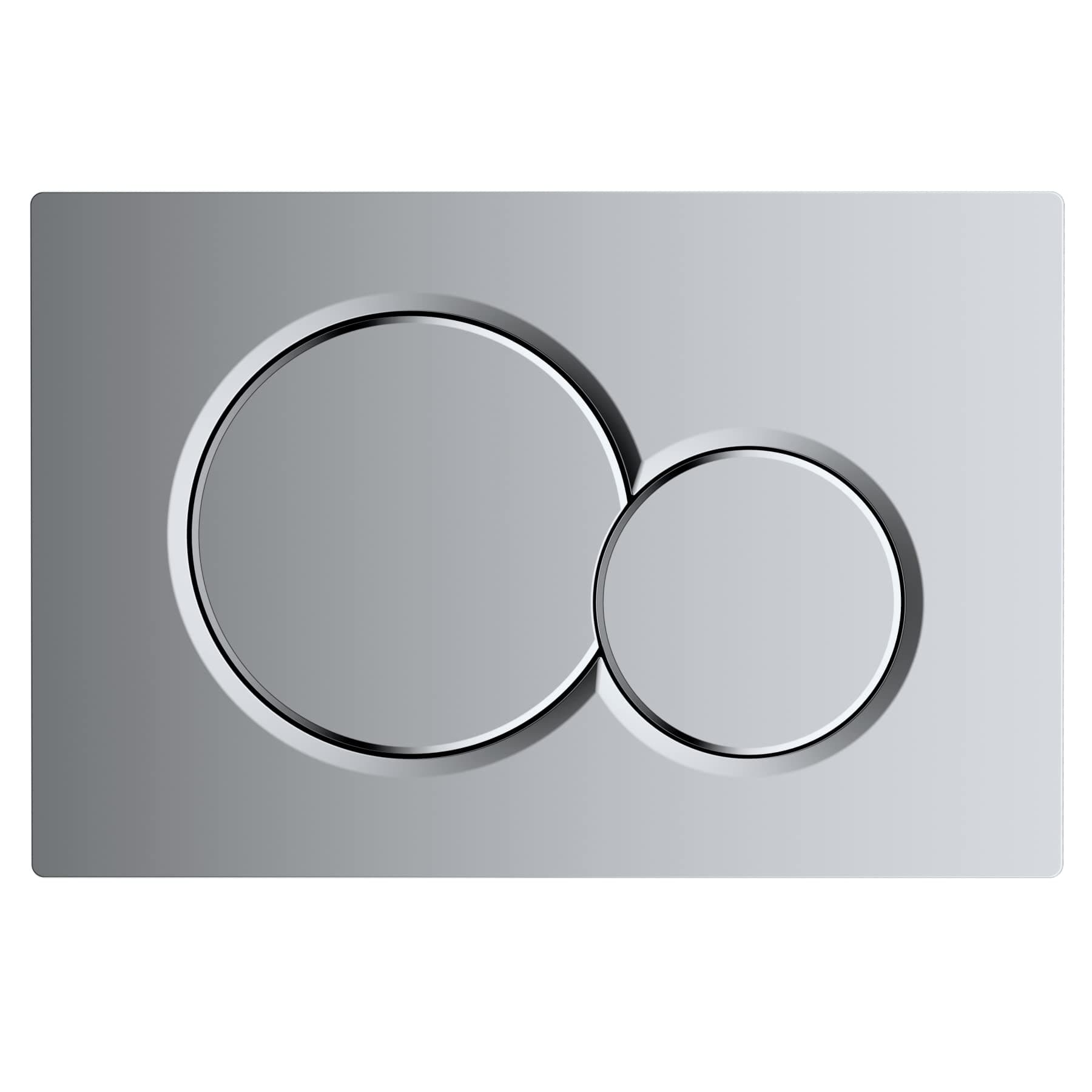 Hibbent Actuator Plate Compatible with Sigma01 UP300,UP320 and UP720 Cisterns - Chrome Plastic for Dual Flush 1 Piece