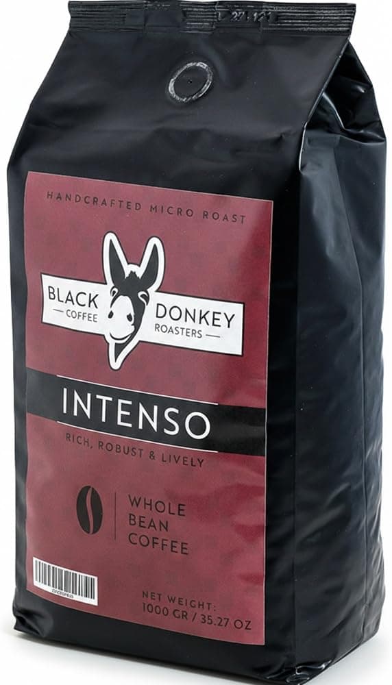 Black Donkey - 1KG Whole Coffee Beans (INTENSO) | Dark Roast