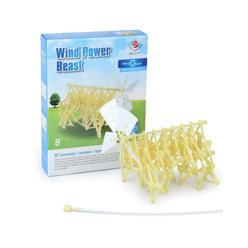 CHuangQi Wind Power Beast, Bionic Mechanical Beast, Puzzle Assembling Toy, Animaris Ordis Parvus Strandbeest Model (Beige)