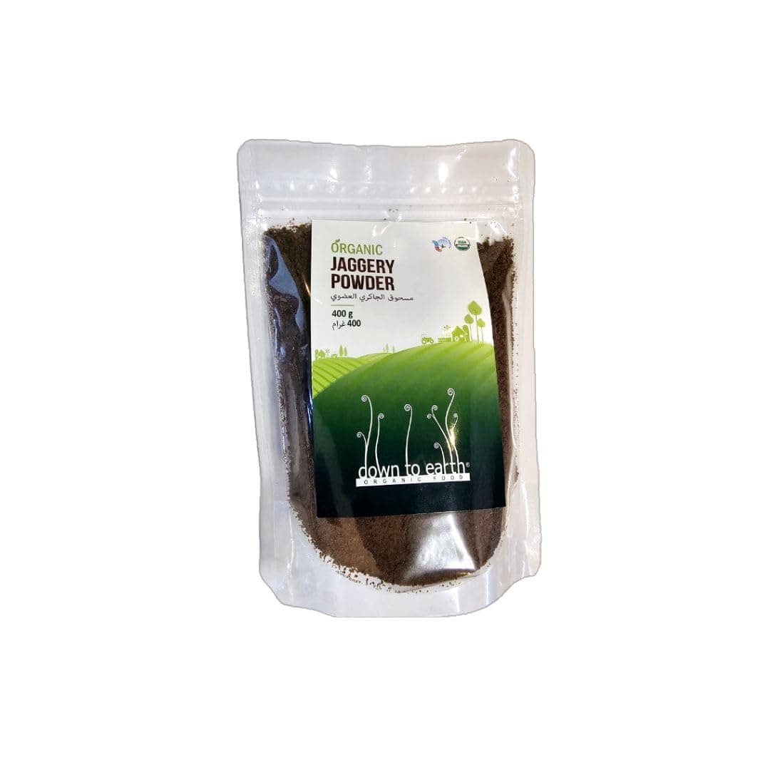 Down To Earth Organic Jaggery Powder, 400 Gm