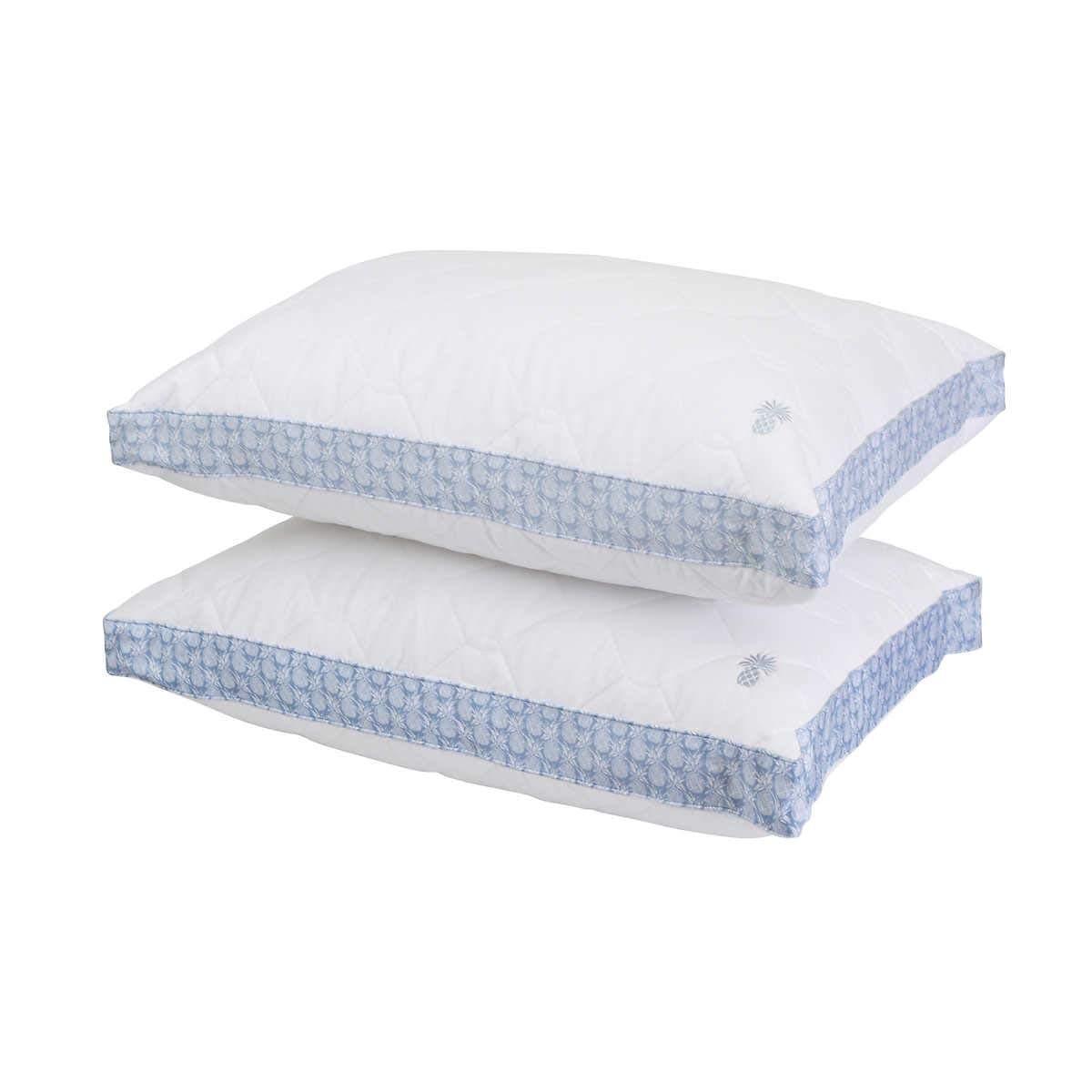 Tommy Bahama Quilted Pillow 2-Pack (Blue)