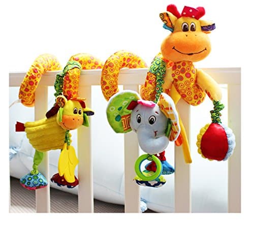 BYP Baby Giraffe Spiral Activity Toy Crib Toy from Wrap Around Crib Rail Toy