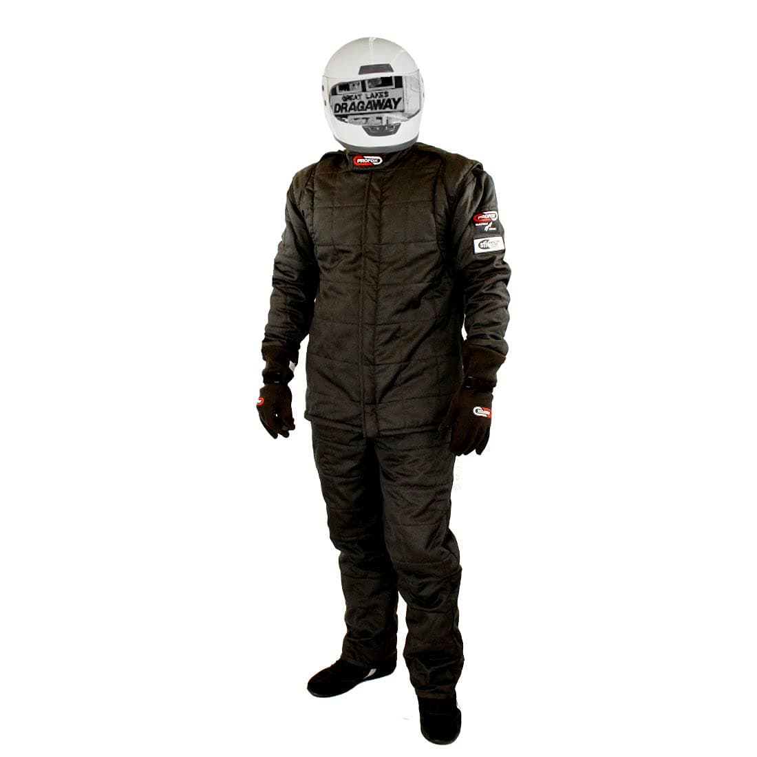 PROFOX-1502 Black X-Large Auto Racing Fire Resistant SFI 3.2A/15 Nomex Drag Racing Suit Jacket (only)