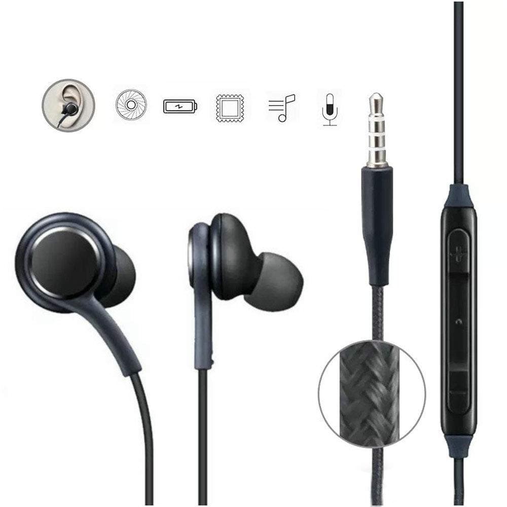 In-Ear Headphones Earphones for Xiaomi Mi Mix 2S , Mi Mix 2 S Earphone Original Like Wired Stereo Deep Bass Head Hands-free Headset Earbud With Built in-line Mic, Call Answer/End Button, Music 3.5mm Aux Audio Jack (AIII 1, Black)