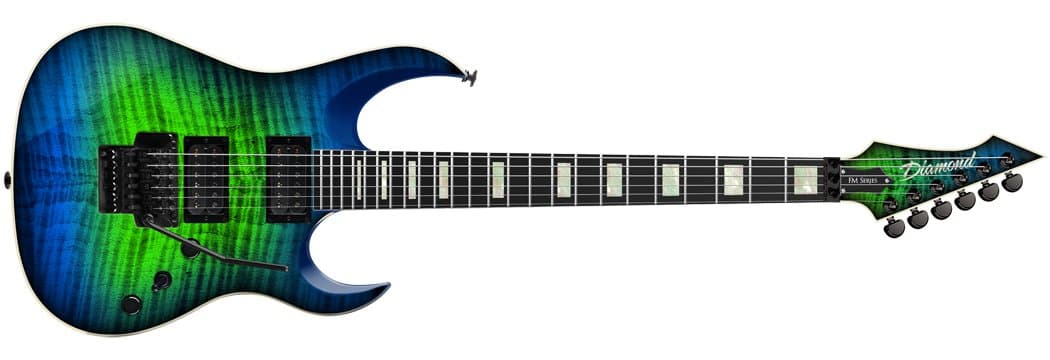 DBZ Diamond HLCFM-FR-JDI HALCYON Electric Guitar Flamed Maple With Floyd Rose - Jade Iridium