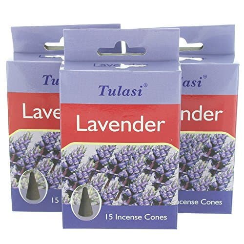 3 Packs of Tulasi Incense Cones - Lavender