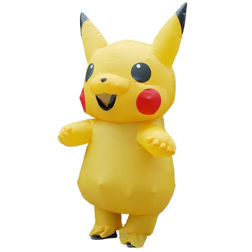 EyeCandy UK New Yellow Inflatable Pikachu Costume Halloween Costume for Kids and Adults Inflatable Costume Party Dress Costumes for Adult