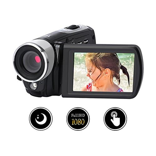 Camcorder Digital Camera Video Recorder Full HD 1080p Night Vision 24.0MP With 16x Digital Zoom 3 Inch 270° Rotation Touch Screen
