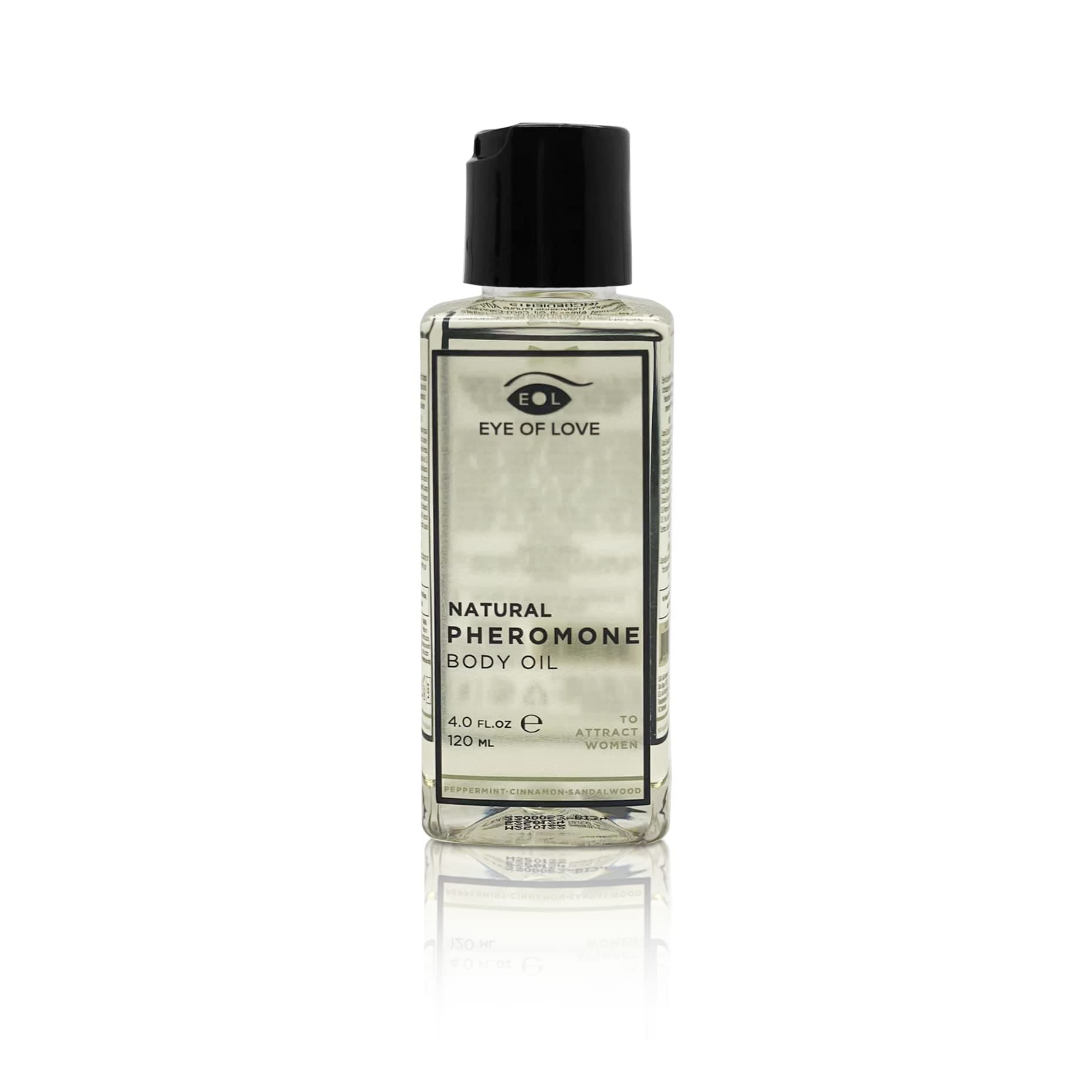 Eye of Love natural MALE Pheromone BODY OIL to attract women and hydrate your skin to be soft for her gentle touch. 4 Fl Oz