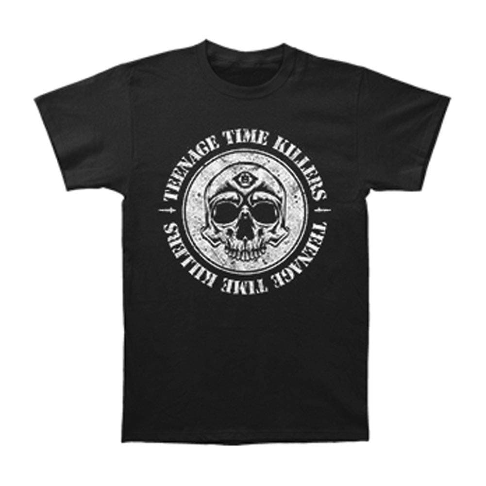Teenage Time Killers Men's Skull Slim Fit T-Shirt Black