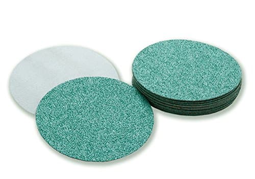 Sungold Abrasives 81264 Triathalon 50 Grit Heavy Duty Y Weight Green Zirconia Sanding Discs for Werkmaster (48 Pack), 5"