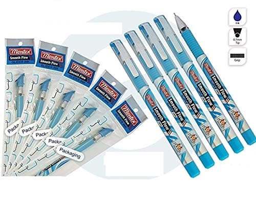 Smooth Flow Blue Glider Ink Ball Pen (Pack of 10) By DTL Company