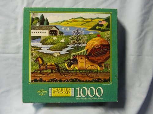 Charles Wysocki 1000 Piece Jigsaw Puzzle Titled,"Paper Route"