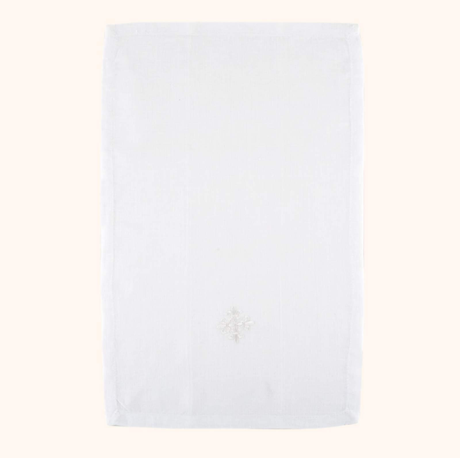 TRINITY Embroidered Fleur De Lis Cross Design Alter Linen 18" Sacred Vessel Purificator