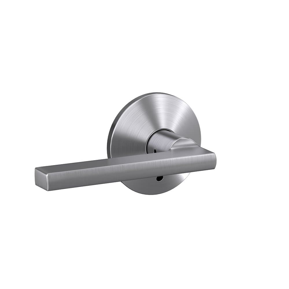 SCHLAGE Custom FC21 LAT 626 KIN Latitude Lever with Kinsler Trim Hall-Closet and Bed-Bath Lock, Satin Chrome