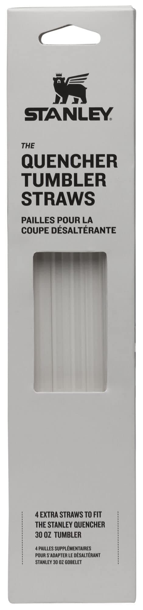 Quencher Tumbler Straws for 30 oz | Reusable Replacement Straws for Tumbler with Handle | Stainless Steel Drinking Cup Accessory | BPA-Free | No color