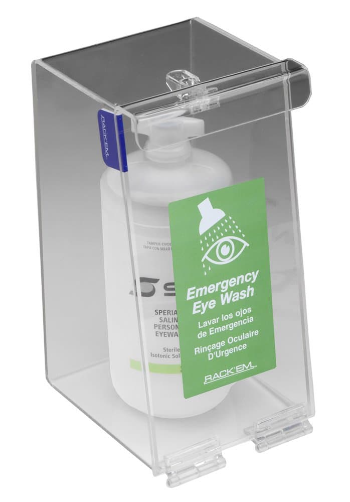 Horizon 5181 Plastic Single Bottle Eyewash Station, 5-1/2" Length x 5" Width x 10" Height