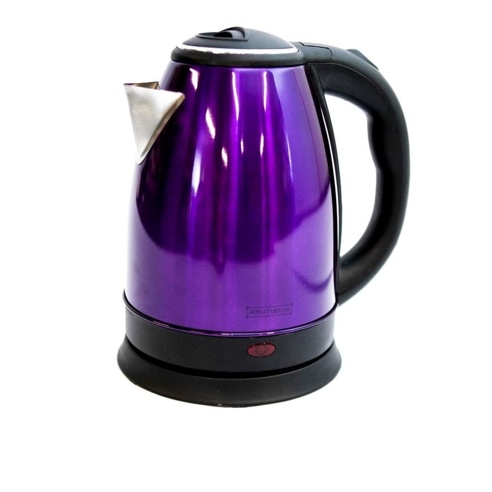 Purple Stainless Steel Premium 1.8L ELECTRIC KETTLE Indicator Light Cordless 360