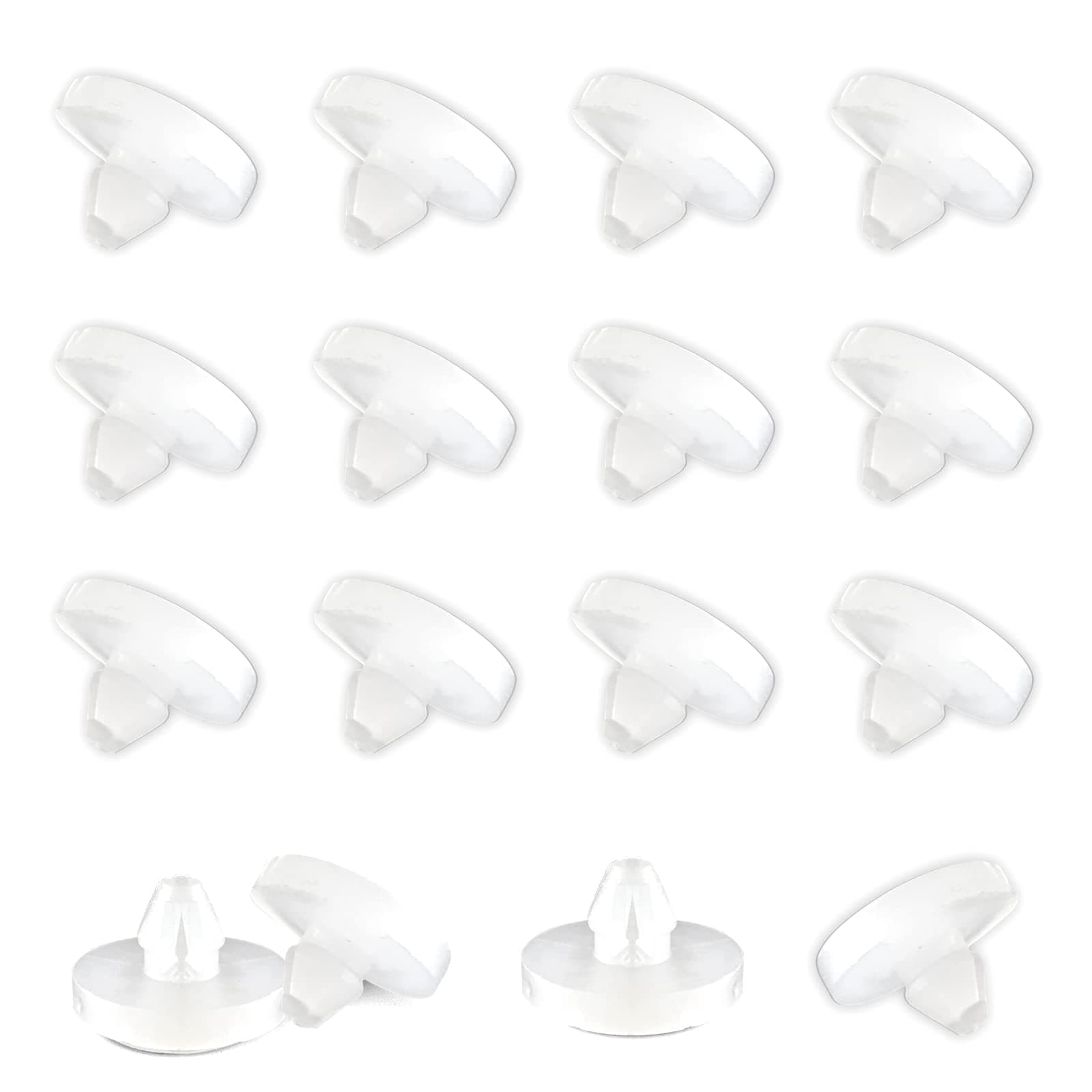 12 Pieces Brake Light Switch Stopper, Car Clutch Pedal Pad Automotive 90541-06036 (White)