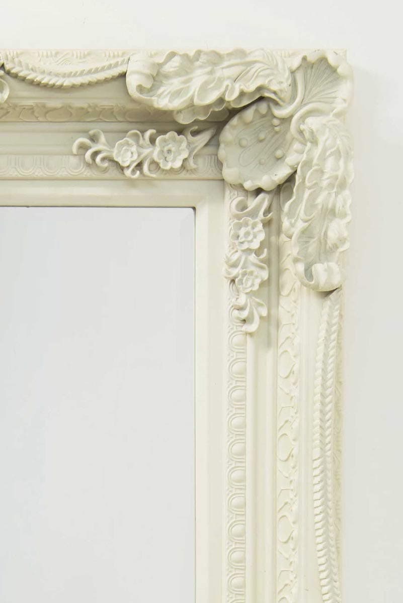 Gallery Carved Louis Leaner Mirror Cream 69x35.5 BL-5055299411834, 175 x 89, Beige