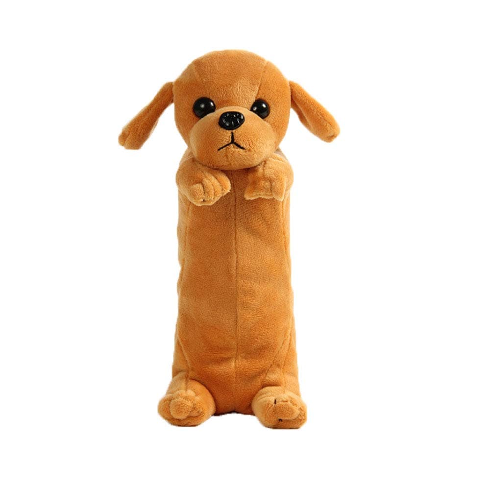 DobuyMall Plush Animal Stationery Cartoon Cute and Dog Pencil Case for Teen Girls and Cosmetic Bag (Golden Retriever)
