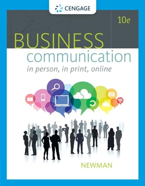 Business Communication: In Person, In Print, Online (MindTap Course List)