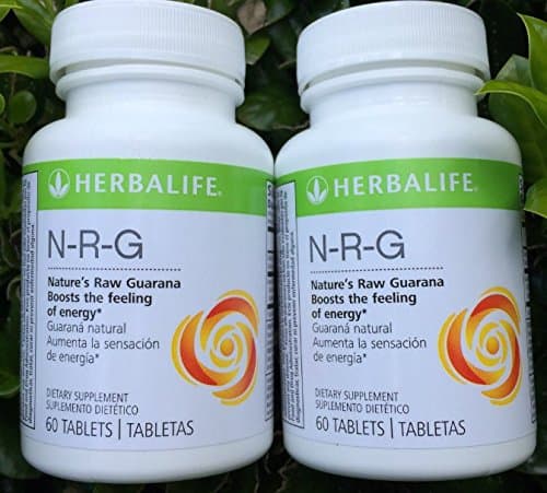 Herbalife NRG (Nature's Raw Guarana) Tablets 2-Pack Combo 60 Tablets Per Bottle