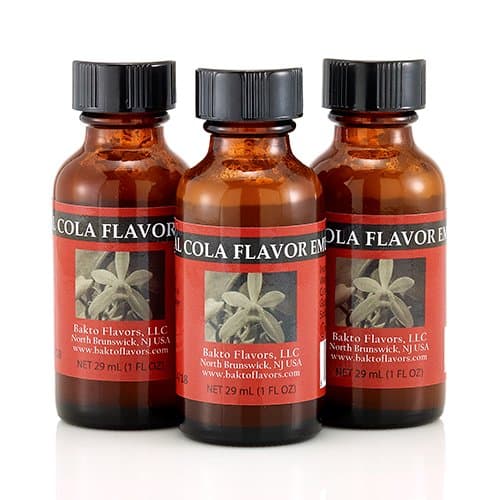 Bakto Flavors Natural Cola Flavor Emulsion - (1 FL OZ) - Pack of 3