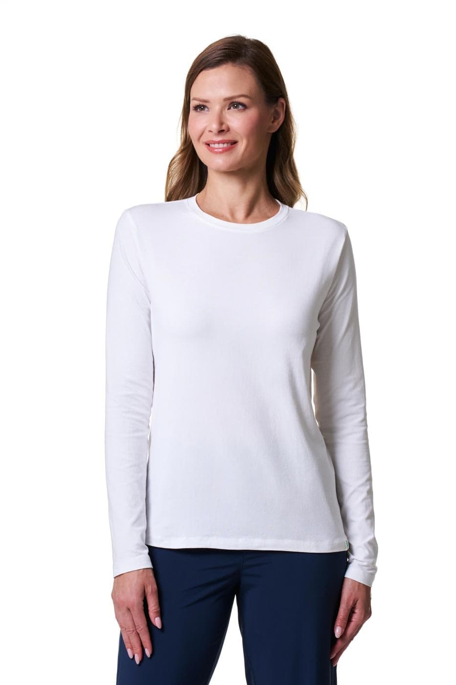 Women's UPF 50 Plus Coolibar UPF 50+ Women's Long Sleeve T-Shirt - UV Sun Protective,01262-033/53, Grey Heather, M, 40 (EU), 12 (UK)