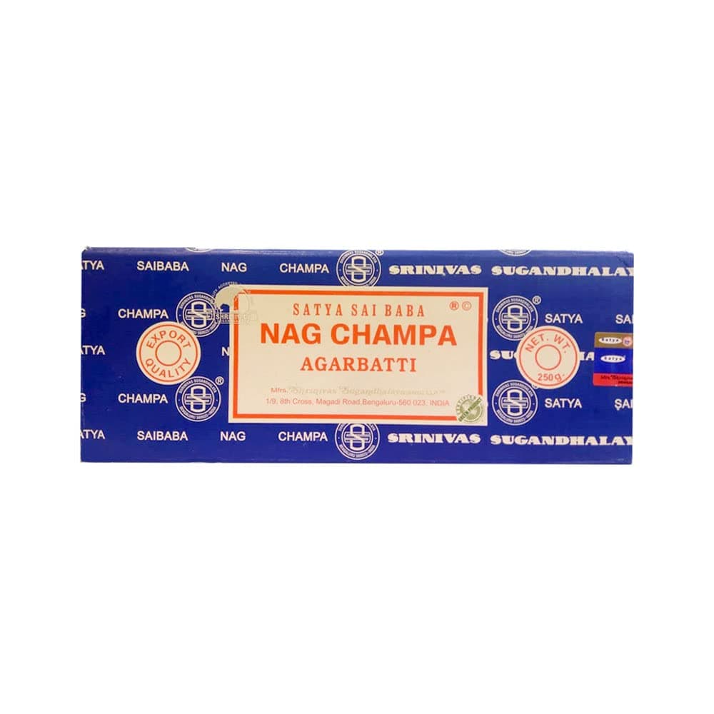 Sai Baba Nag Champa Nag Champa Incense 250 Grams W/ Vrindaã‚® Incense Holder