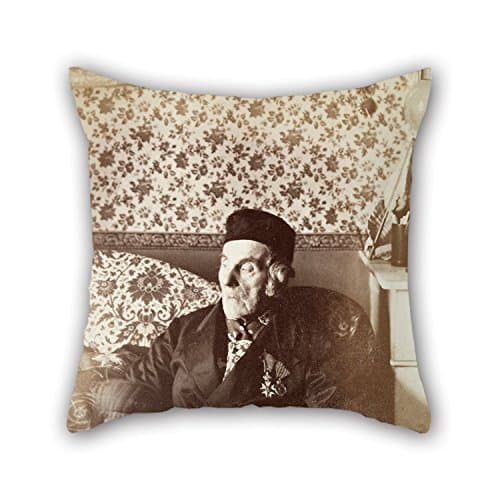 Uloveme The Oil Painting Henry Ellis - Emmanuel Louis Cartigny (1790 - 1892), The Last Survivor Of The Battle Of Trafalgar Cushion Cases Of ,16 X 16 Inches / 40 By 40 Cm Decoration,gift For Home,gri