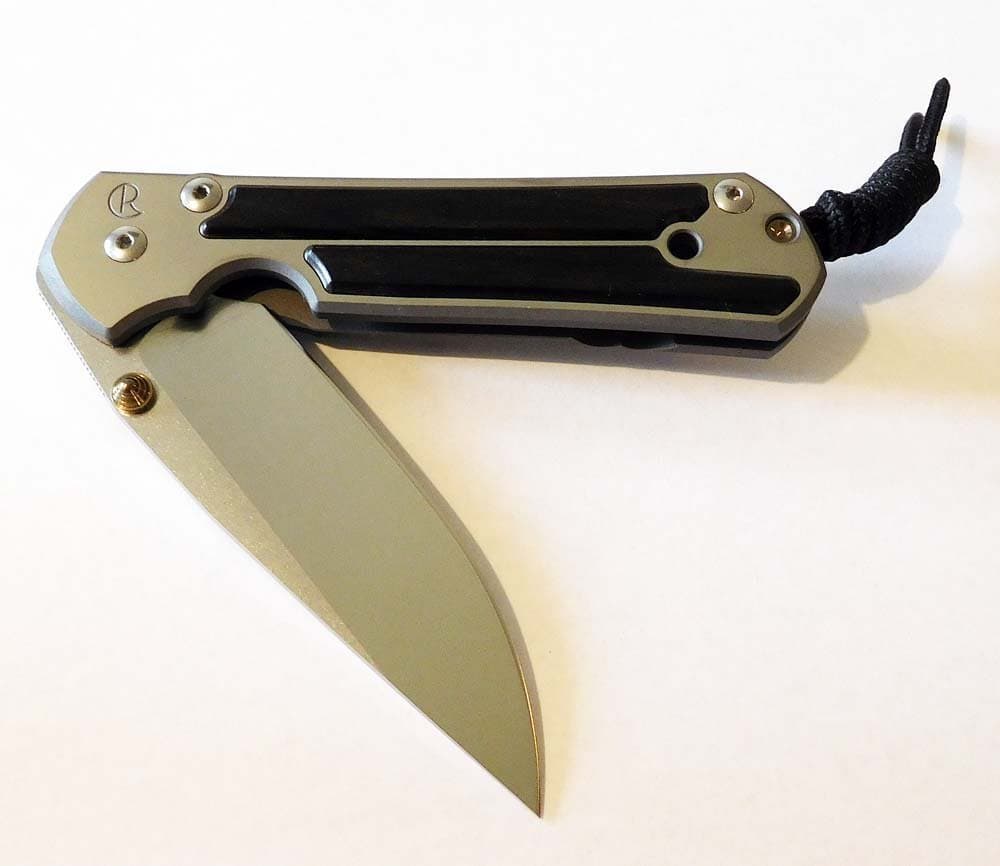 Chris Reeve L21-1116 Large Sebenza 21 with Macassar Ebony inlay - Right Hand.
