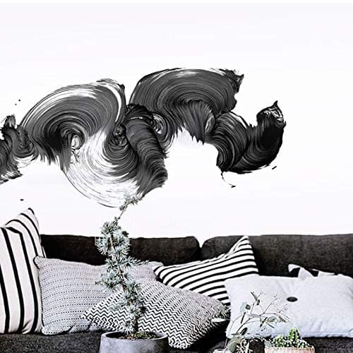 JXND Modern Wall Sticker Abstract Wall Art Living Room Decoration Nordic Style Black and White Interior Wallpaper