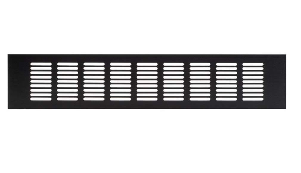 80 x 500 mm aluminiowa kratka wentylacyjna ciemnobrązowa blacha mostkowa wentylacja kratka aluminiowa kratka na meble kratka wentylacyjna na meble