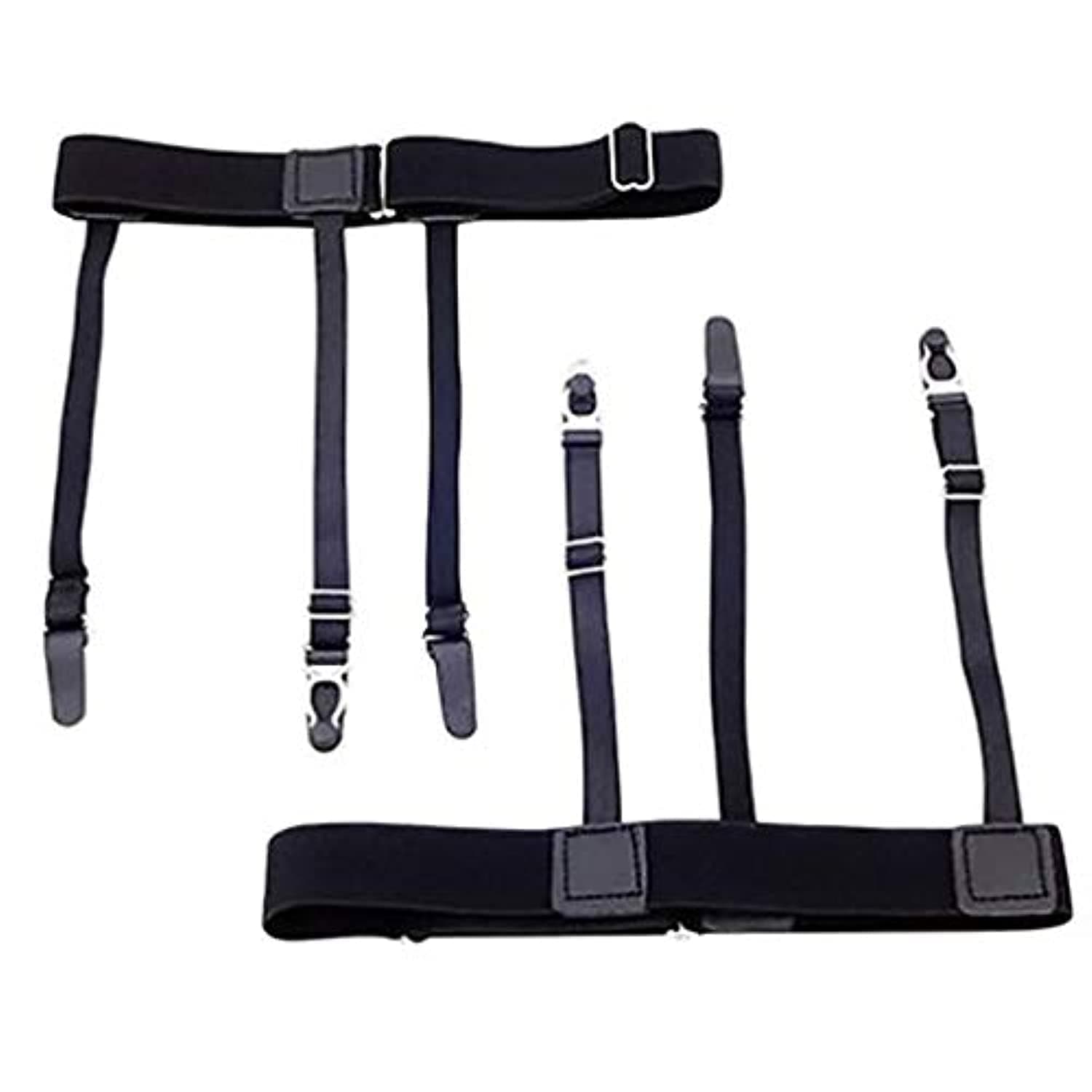 Soko Mesh Unisex shirt stay shirt holders crease resistance - belt stirrup style suspenders