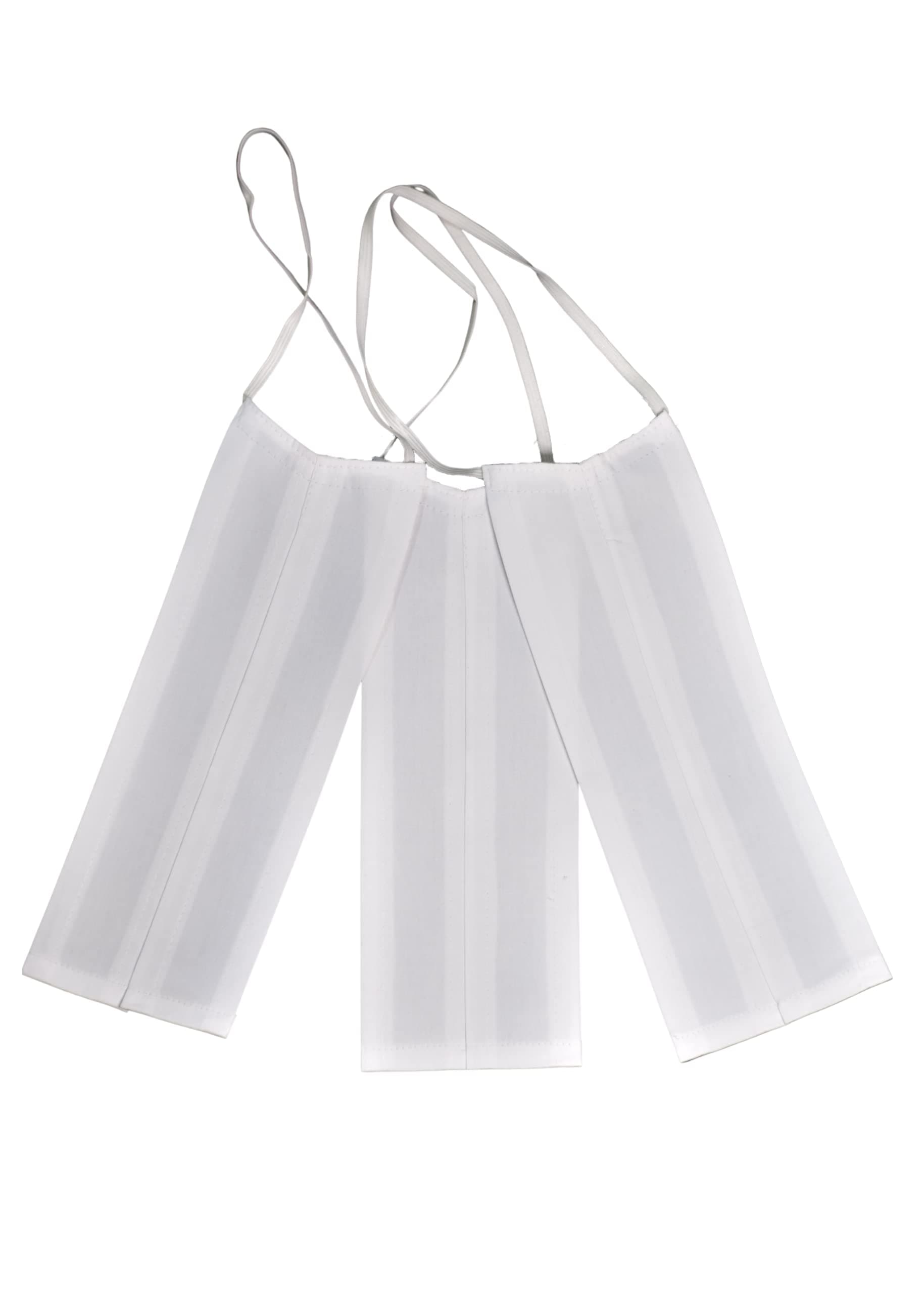 Advocates Band for Lawyers | Advocate Collar Band in White Color | Lawyer Neckband Pack of 3 Pcs | Cotton Advocate Bands Tied on the Neck for Lawyers (Elastic)