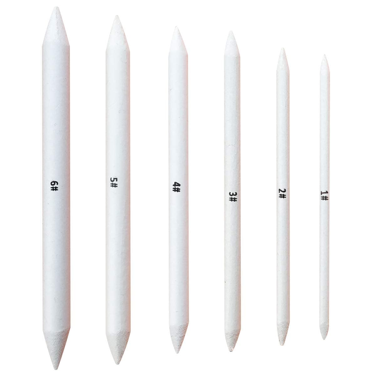 6 PCS Blending Stumps and Tortillions, Sketch Drawing Tools, Paper Art Blenders for Student Sketch Drawing