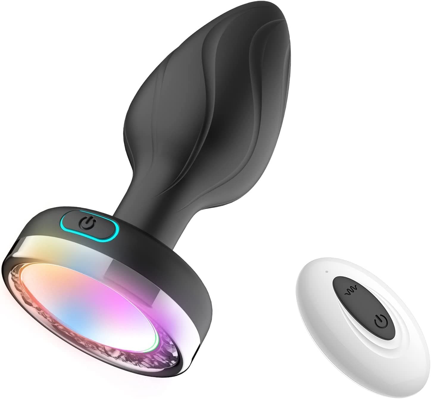 Silicone Material, 7 Adjustable Modes, with LED Light, USB Charging, Waterproof and Easy to Clean, with Remote Control.