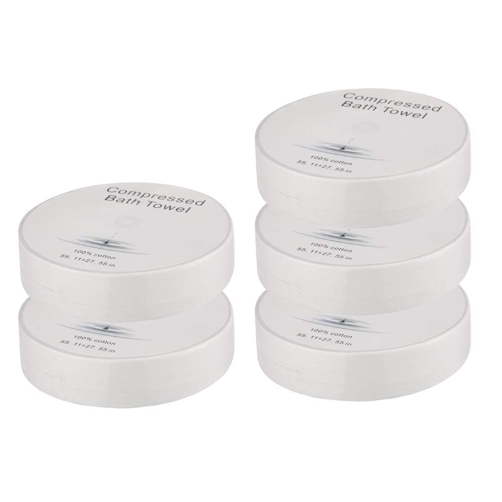 Solent Compressed Bath Towel Tablet 100% Cotton Camping Outdoor Travel Home Gym Fitness Salon Beach Lake Swimming Quick Dry