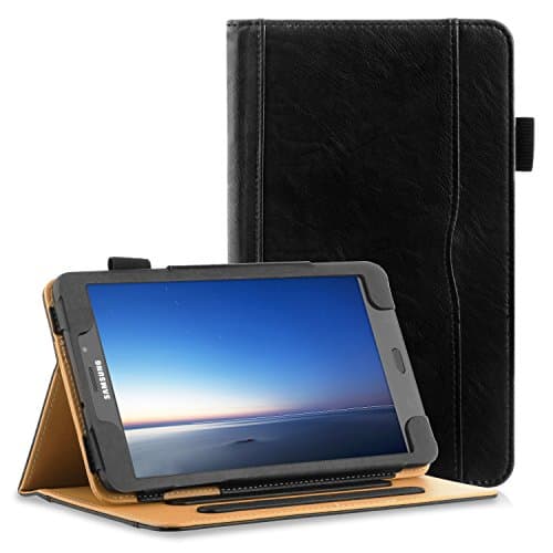 Sevrok Samsung Galaxy Tab A 8.0 2017 Case (T380/T385), Slim Fit Folio folding Stand Leather Protective Sleeve Cover with Pencil Holder for Samsung Galaxy Tab A 8.0 32 GB Tablet (Black)