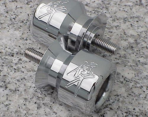 i5 CHROME SWINGARM SPOOLS SLIDERS for Suzuki Hayabusa 1999-2026