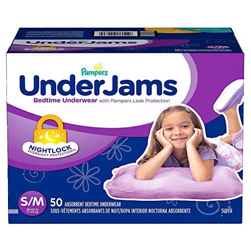 an Item of UnderJams Bedtime Underwear for Girls Size S/M -50 ct. (38-65 lb.) - [Bulk Saving]